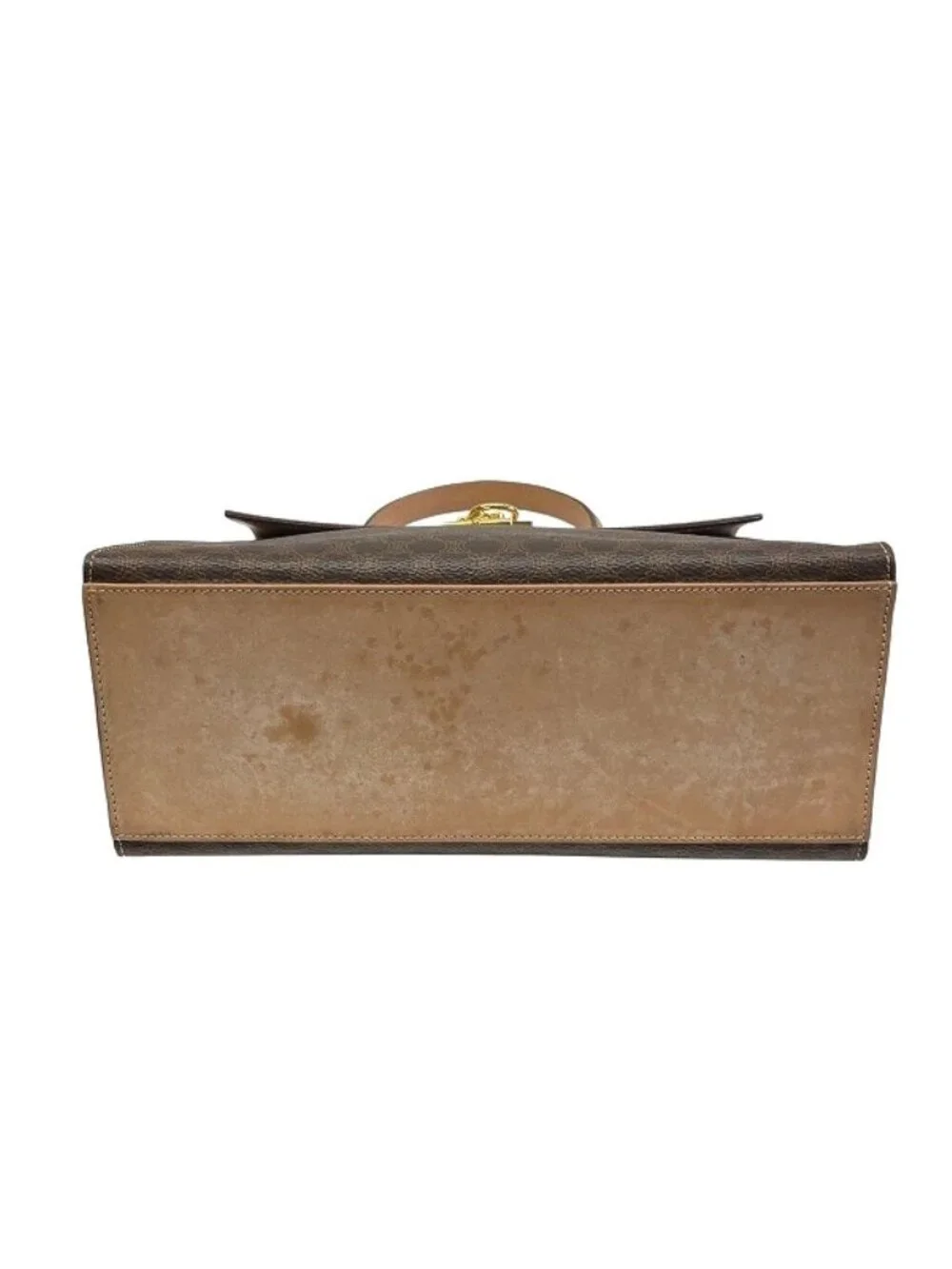 Celine Macadam Handbag Brown